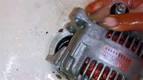 how to clean alternator from oil|cleaning an oil soaked alternator